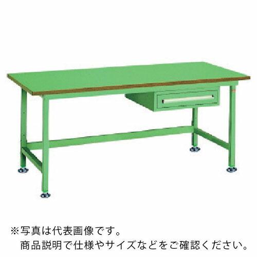 OS 中量作業台 ロンリウム天板 間口1800×奥行750×高さ750mm 引出し付き ( NBL1...