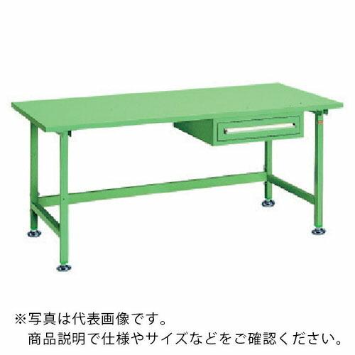 OS 中量作業台 スチール天板 間口1800×奥行750×高さ750mm 引出し付き ( NBS18...