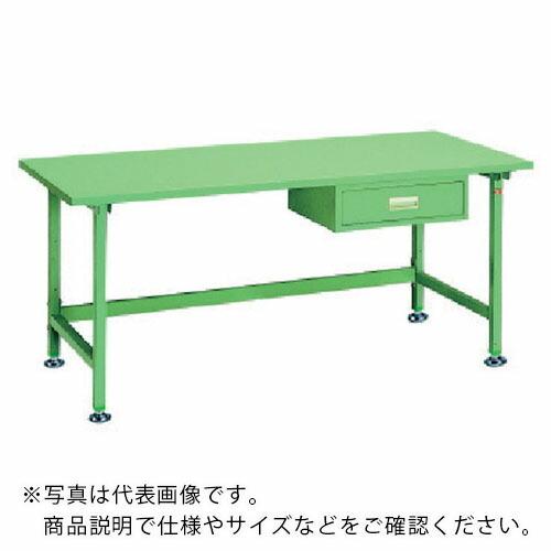 OS 中量作業台 スチール天板 間口1800×奥行750×高さ750mm 引出し付き ( NBS18...