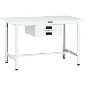 TRUSCO 軽荷重作業台(200kg)AO型 1200X750XH740 薄型2段引出付 ホワイト色 ( AOR-1275UDK2 ) トラスコ中山(株)｜orangetool
