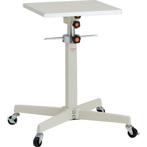 TRUSCO ローハイシステムテーブル ジャッキアップ式 400X400 車輪付 ( TRS-400...