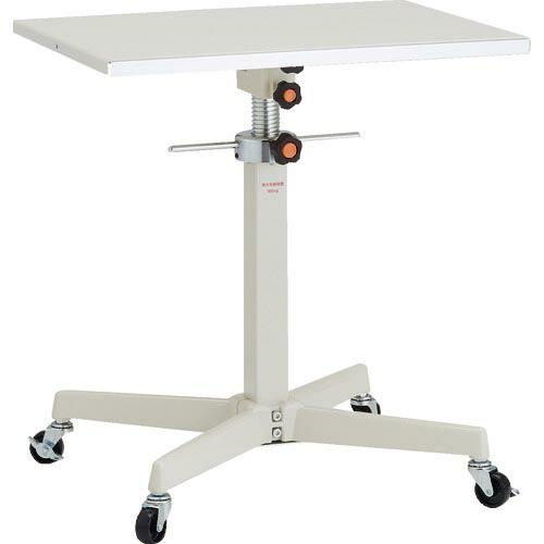 TRUSCO ローハイシステムテーブル ジャッキアップ式 600X450 車輪付 ( TRS-600...