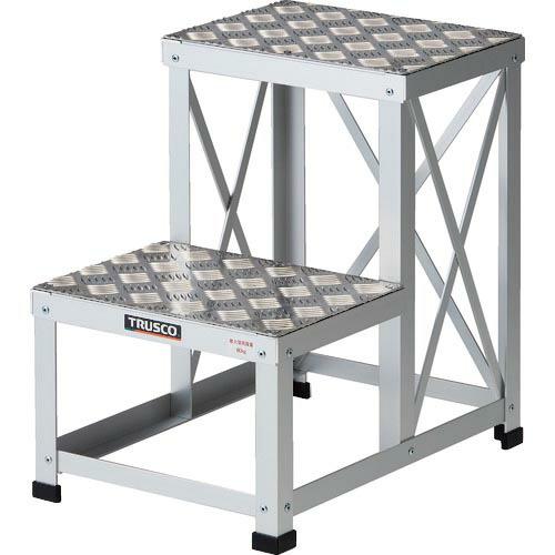 TRUSCO ローハイシステムステップ アルミ製足踏台 500X350XH500 ( LH-2651...