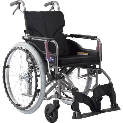 カワムラ 【非課税】 アルミ製標準型自走用車いすKMD-A22-40-M黒メッシュ ( KMDA22...