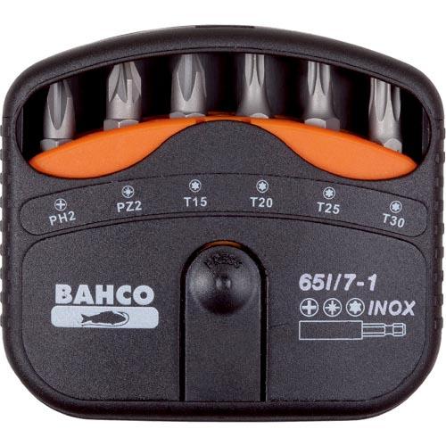 BAHCO 片頭ドライバービットセット 7本 ( 65I/7-1 ) スナップオン・ツールズ(株)