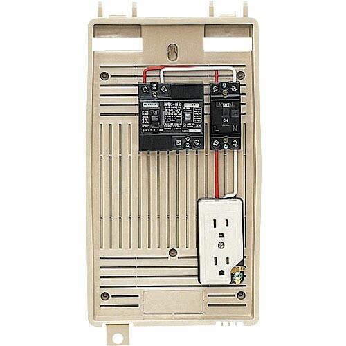 未来 屋外電力用仮設ボックス (漏電しゃ断器・分岐ブレーカ・コンセント内蔵) ( 2L-1C ) (...