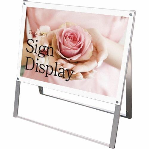 TOKISEI ポスター用スタンド看板 A1横片面ホワイト  ( PSSKA1YKW )