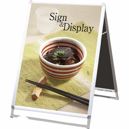 TOKISEI ポスターグリップスタンド看板 屋内用 A1ロウ両面シルバー ( PGSKA1LRS ...