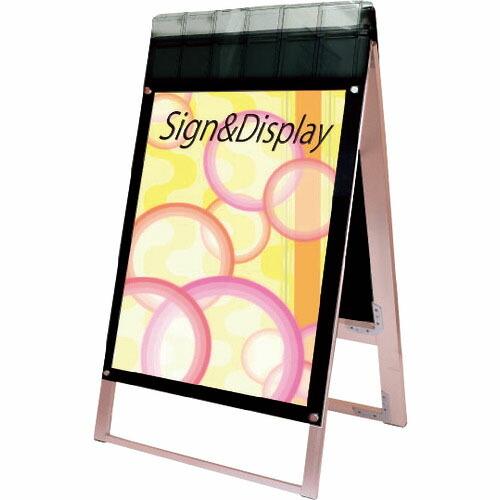 TOKISEI ポスター用スタンド看板 パンフレットケース付 B1両面ブラック(屋外用) ( PSS...