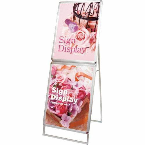 TOKISEI ポスターグリップスタンド看板コンビ(屋内用) A1A1片面シルバー ( PGSKCA...