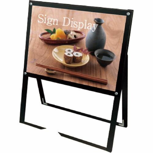 TOKISEI ブラックポスター用スタンド看板 B2横片面ブラック ( BPSSKB2YKB ) (...