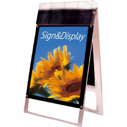 TOKISEI ポスター用スタンド看板 パンフレットケース付 B2両面ブラック(屋外用) ( PSS...