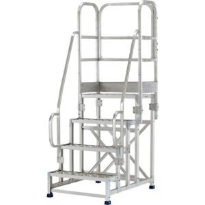 アルインコ 作業台 金具SUS仕様フルセット手すり付き ( CMT4106AST ) アルインコ(株)住宅機器事業部 (メーカー取寄)｜orangetool