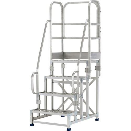 アルインコ 作業台 金具SUS仕様フルセット手すり付き ( CMT4106AST ) アルインコ(株...