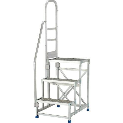 アルインコ 作業台 金具SUS仕様片側手すり付き ( CMT396DST ) アルインコ(株)住宅機...