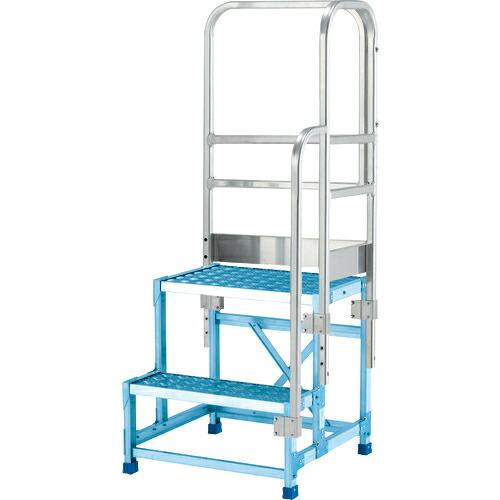 アルインコ 作業台CSBC-266S用 正面付片手すりセット  ( CSBT26BL )