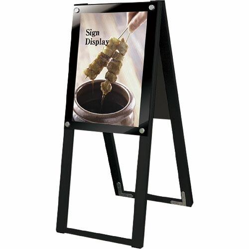 TOKISEI ブラックポスター用スタンド看板 A3縦ハイ両面ブラック ( BPSSKA3THRB ...