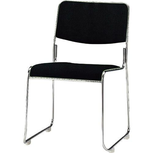 TOKIO ミーティングチェア メッキ脚 ブラック ( FSC-15M BK ) 藤沢工業(株) (...