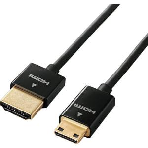 ELECOM スーパースリムHDMIケーブル (タイプA-C) 1.0m ブラック ( DH-HD14SSM10BK )｜orangetool