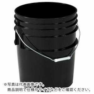 サンコー ペール容器 402008 サンペール#20N(本体+ハンドル)ブラック  ( SKSP-20N-BK )｜orangetool