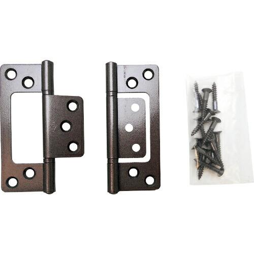 WAKI 厚口フラッシュ丁番 VF‐032 76mm ブラウン ( VF-032 ) (メーカー取寄...