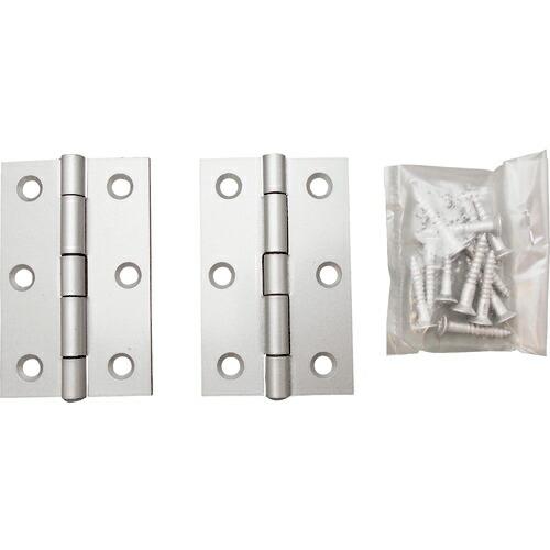 WAKI 厚口カラー丁番 VE‐005 64mm シルバー ( VE-005 ) (メーカー取寄)