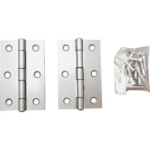 WAKI 厚口カラー丁番 VE‐006 76mm シルバー ( VE-006 ) (メーカー取寄)