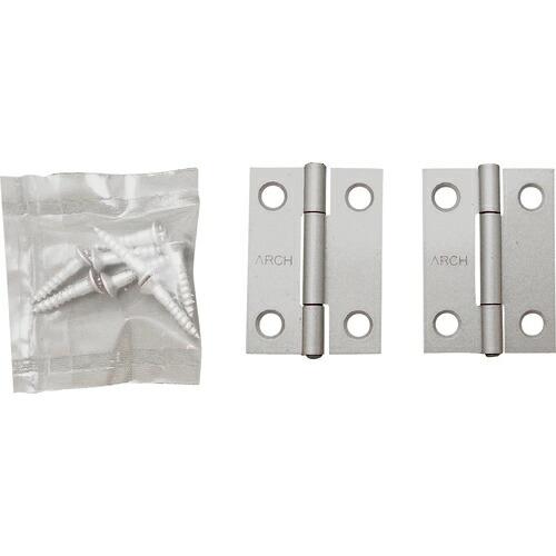 WAKI 薄口カラー丁番 VE‐002 32mm シルバー ( VE-002 ) (メーカー取寄)