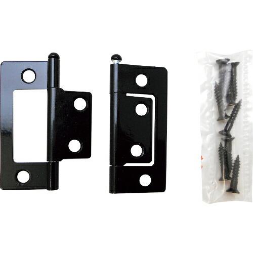 WAKI 薄口フラッシュ丁番 VF‐028 51mm 黒  ( VF-028 )