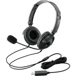 エレコム USBヘッドセット 大口径ドライバ折り畳み両耳オーバーヘッド ブラック  ( HS-HP20UBK )｜orangetool