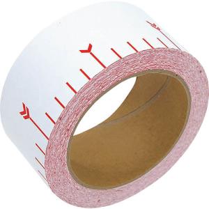 シンワ 貼付ロッド_合成紙製_50mm×25m_赤白30cm間隔 ( 78193 ) シンワ測定(株)｜orangetool