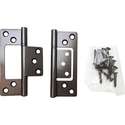 WAKI 厚口フラッシュ丁番 VF‐033 89mm ブラウン ( VF-033 ) (メーカー取寄...