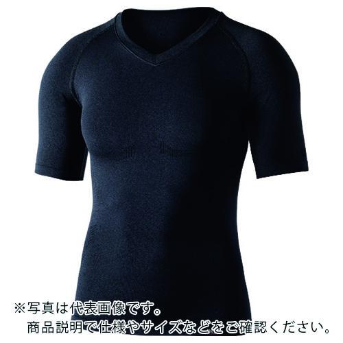 おたふく BTデュアルクロス ショートスリーブVネックシャツ ブラック M~L ( JW-591-1...