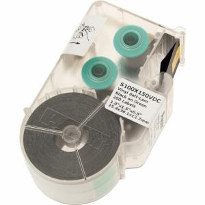 PANDUIT 熱転写ハンディプリンタ用セルフラミネートラベル ビニル 緑 印字部縦12.7mmx横25.4mm 200枚入り  ( S100X150VDC )(10個セット)｜orangetool