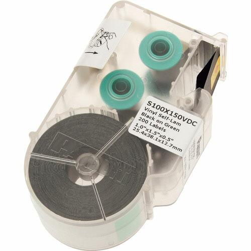 PANDUIT 熱転写ハンディプリンタ用セルフラミネートラベル ビニル 緑 印字部縦12.7mmx横...