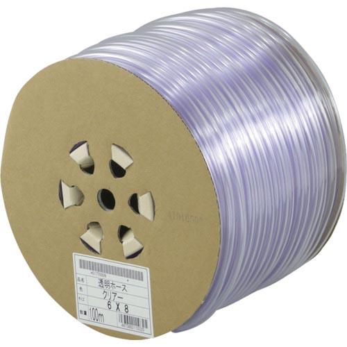 サンヨー 透明ホース6×8 100mドラム巻 ( TM-68D100T ) (株)三洋化成