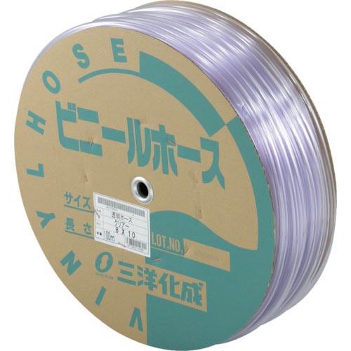 サンヨー 透明ホース8×10 100mドラム巻 ( TM-810D100T ) (株)三洋化成