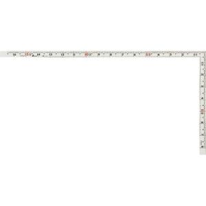 シンワ 曲尺同厚 ホワイト 1尺6寸/50cm 併用目盛 名作 ( 11107 ) シンワ測定(株)｜orangetool