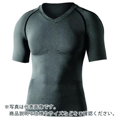 おたふく BTデュアルクロス ショートスリーブVネックシャツ グレー/ブラック L~XL ( JW-...