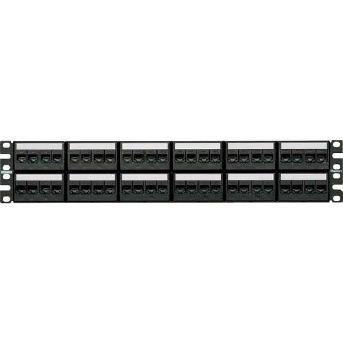 PANDUIT カテゴリ6モジュラーパッチパネルキット 4ポートフェースプレートタイプ 48ポート ...