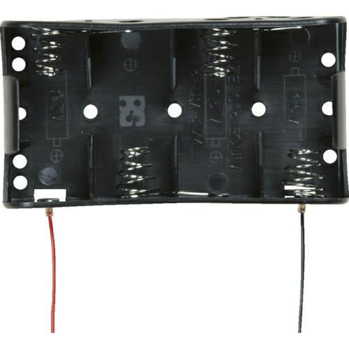 タカチ リード線付電池ホルダー 単2×4 ( SN2-4 ) (株)タカチ電機工業 (メーカー取寄)