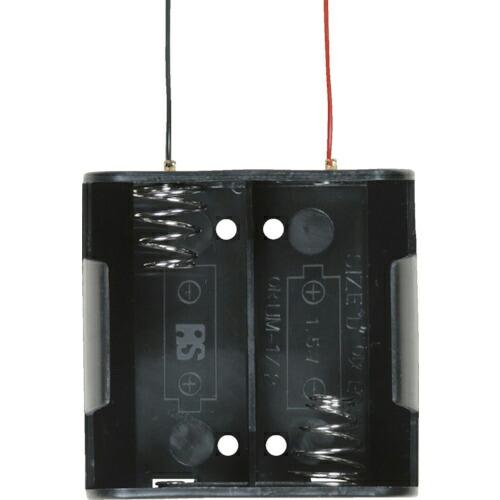 タカチ リード線付電池ホルダー 単1×2 ( SN1-2 ) (株)タカチ電機工業
