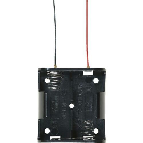 タカチ リード線付電池ホルダー 単2×2 ( SN2-2 ) (株)タカチ電機工業