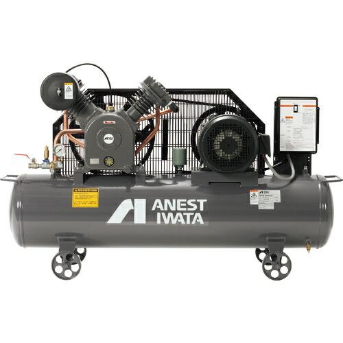 アネスト岩田 レシプロコンプレッサー(給油式) (タンクマウント・オイルタイプ) 50Hz 3.7k...
