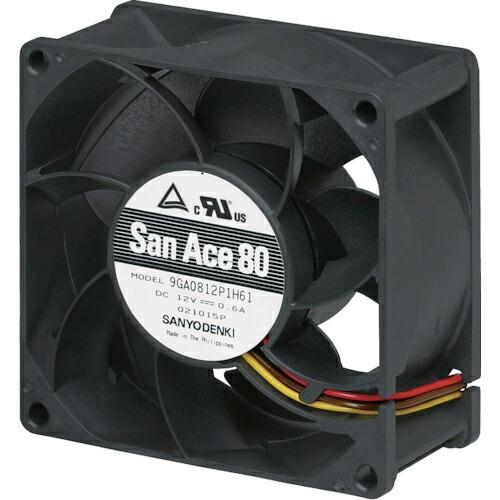 SanAce 低消費電力ファン(80×38 DC12V PWM・パルスセンサ付き)  ( 9GA08...