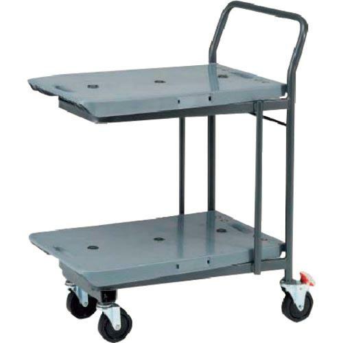 KAWAJUN 店舗用台車 ネスティングカットテーブルSL 2段 均等荷重:上80kg、下100kg...