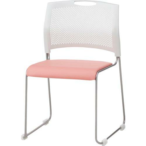 TOKIO スタッキングチェア NSW-T10L レザー パステルピンク ( NSW-T10L-PP...