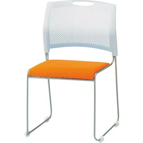 TOKIO スタッキングチェア NSW-T10 オレンジ ( NSW-T10-OR ) 藤沢工業(株...