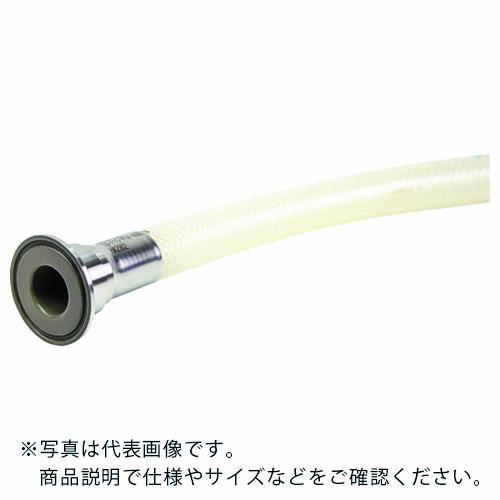 ハッコウ フェルール継手(PFAライニング)柔軟フッ素ホース Φ19X15AX1m ( E-PDB-...
