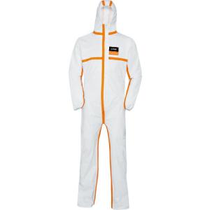 UVEX 化学防護服 ウベックス 4B 8959 ホワイト/オレンジ XL ( 9837512 ) UVEX社｜orangetool
